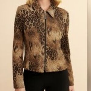 Chic Leopard Print Women's Blazer